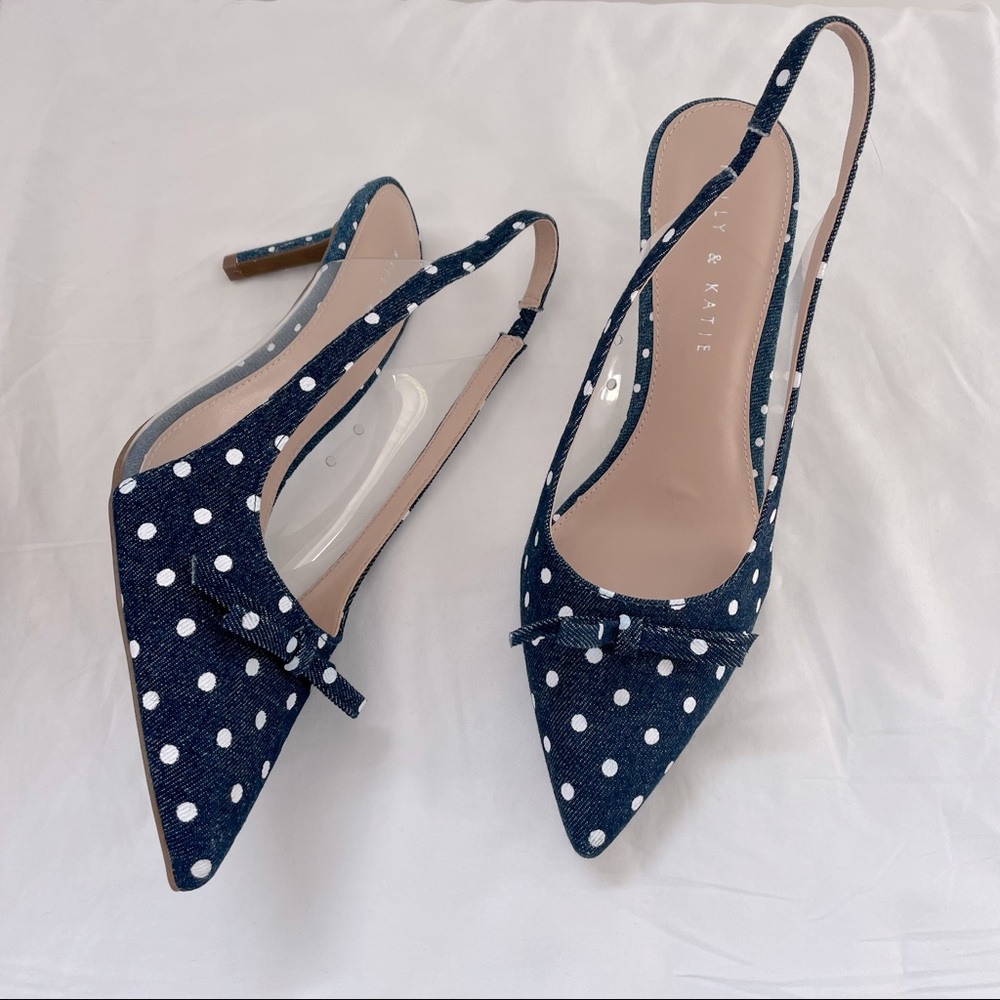 *SOLD*Kelly & Katie Zarina Pump polka dot size 9 - Picture 1 of 5